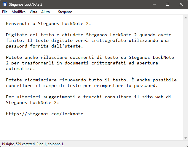 Steganos LockNote 2 – crittografia sicura